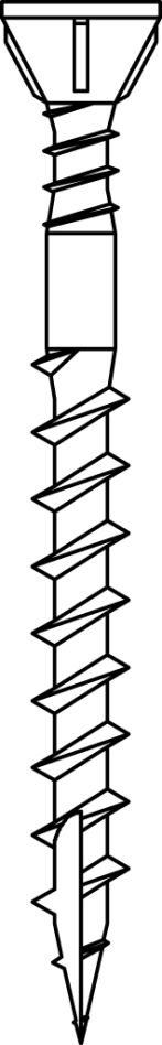 Senco Accessoires 42R55MX Senco Schroef met scherpe snijpunt, deeldraad grof, hout op hout 4,2x55mm