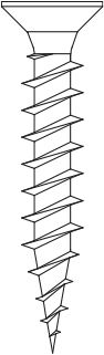 Senco Accessoires 32008035020 Senco USP spaanplaatschroef 3,5x20mm PZ2 vlakkop voldraad verzinkt
